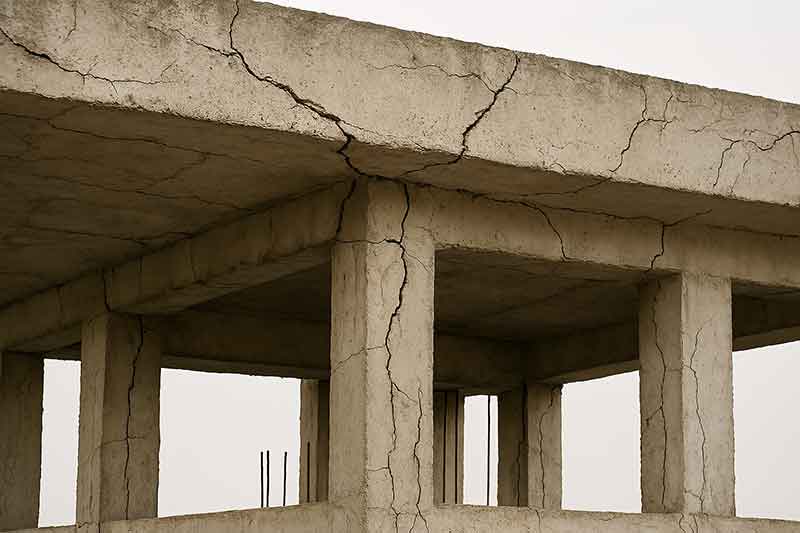 ترک‌ های سازه‌ ای ناشی از اضافه‌ بار